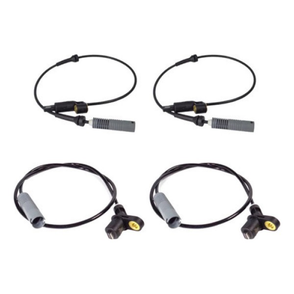 Kit 4 Sensores Freio Abs Bmw 325 328 M3 E36 1994 Á 2000