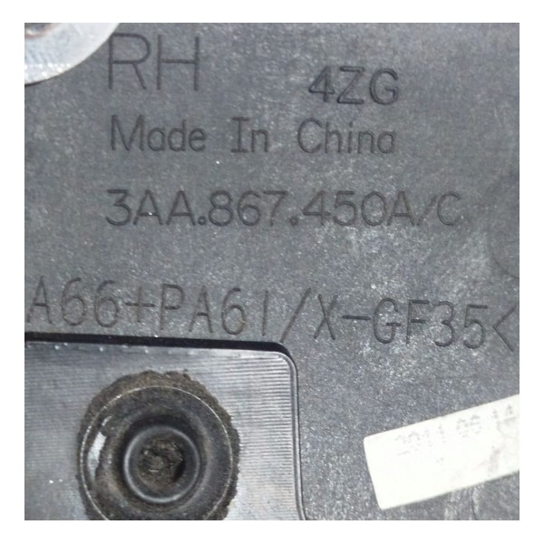 Maçaneta Interna Traseira Direita Vw Passat Tsi 2012\2015