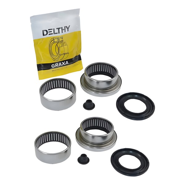 2 Kit De Rolamento Para O Eixo Traseiro 47mm Peugeot 206 207