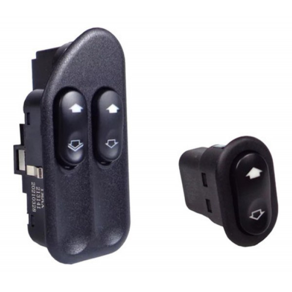 Botão Interruptor Vidro Eletrico Fiesta Ecosport Duplo Simp