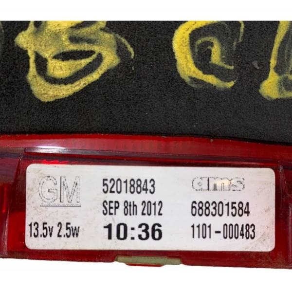 Luz Freio Break Light Cobalt 2012/2013/2014/2015 52018843