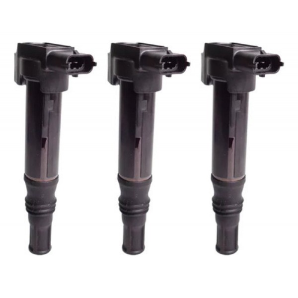 Kit 3 Bobina Ignição Peugeot 208 1.2 12v 3cc 2017 2018 201