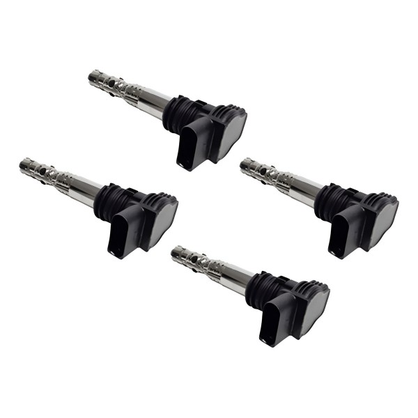 Kit 4 Bobina Ignição Audi A3 A4 Golf Passat 1.8 Turbo