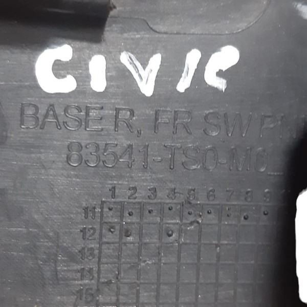 Botão Dianteiro Direito Honda Civic 12/16 83541ts0m0