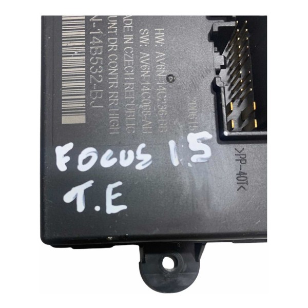 Central Vidro Elétrico Traseiro Esquerdo Focus 2014/2015