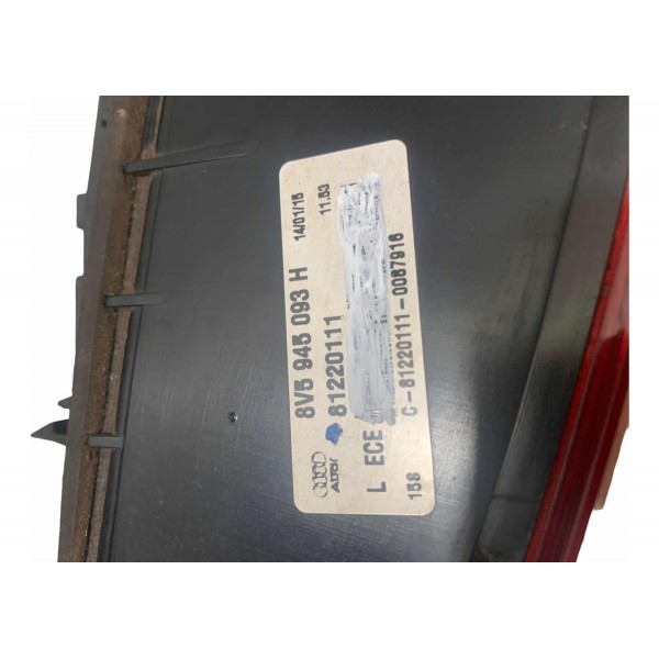 Lanterna Tampa Traseira Audi  A3 Sedan 2014 A 2016