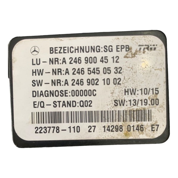 Modulo Central Freio Mão Estacionamento Mercedes A250 2014