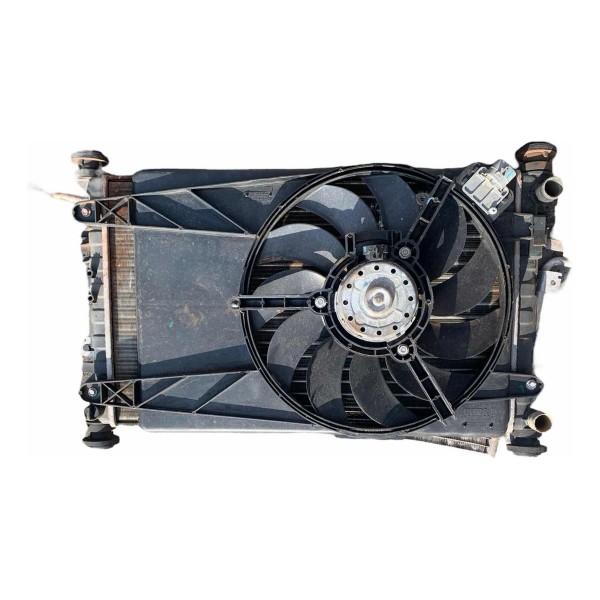 Conjunto Radiador C Ar  Fiesta Rocam 2010 2011 2012 2013