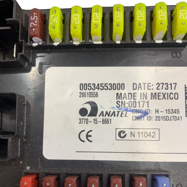 Módulo Bcm Caixa Fusível Jeep Compass 2017 2018 534553000