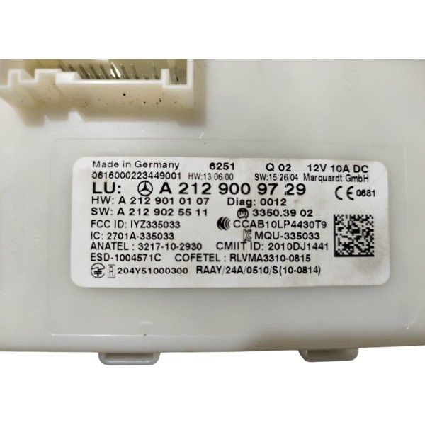 Módulo Keyless Mercedes Gle43 2018 2019 A2129009729