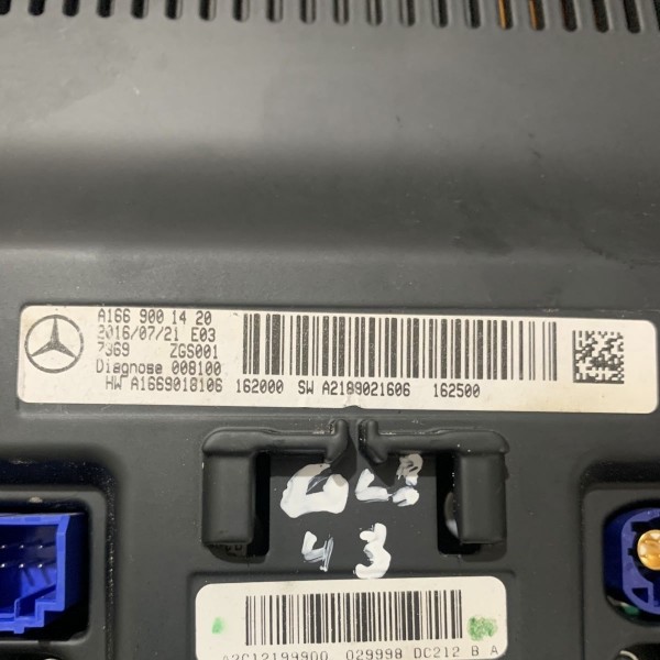 Tela Multimídia Mercedes Gle43 Amg 2017 2018