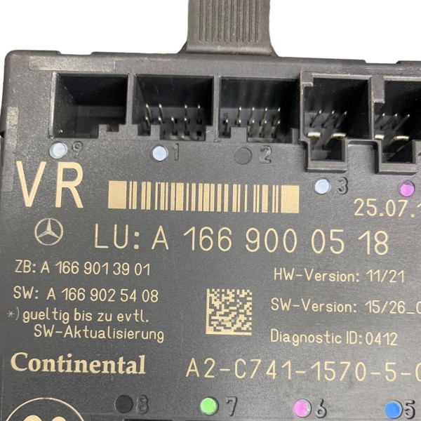 Módulo Porta Diant Direita Mercedes Gle43 2018 A16690005198