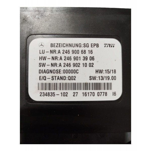 Modulo Controle Freio Estacionamento Mercedes Gle43 2017