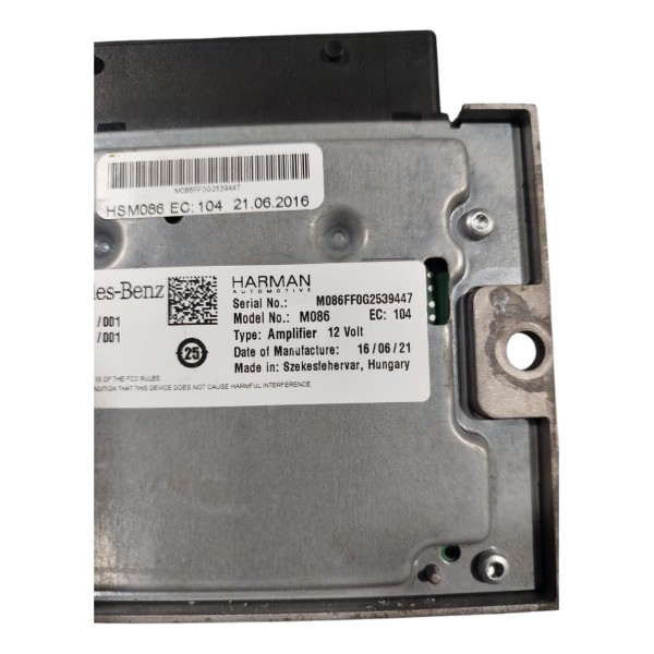 Amplificador Módulo Som Mercedes Gle 43 Amg A2929006801 2017