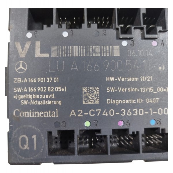 Modulo Porta Dianteira Esquerda Mercedes A200 2014/2018