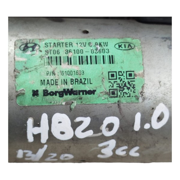 Motor Arranque Hb20 2013 A 2020 3610003603