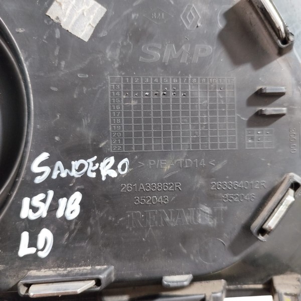 Moldura Milha Direito Sandero 2015 2016 2018 Original