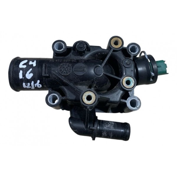 Carcaça Com Válvula Termostática Citroen C4 1.6 2012 A 2016