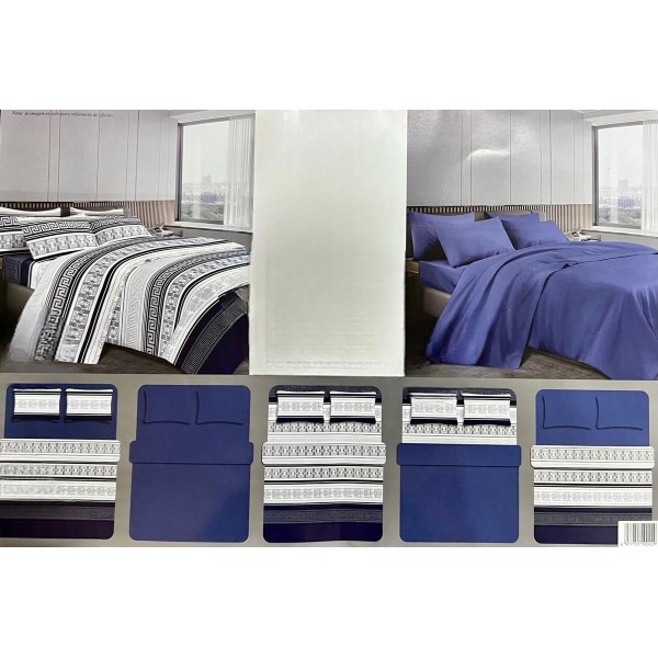 2 Jogo Lençol Casal  Goldsun 100% Algodão 8 Peças