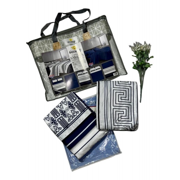 2 Jogo Lençol Casal  Goldsun 100% Algodão 8 Peças