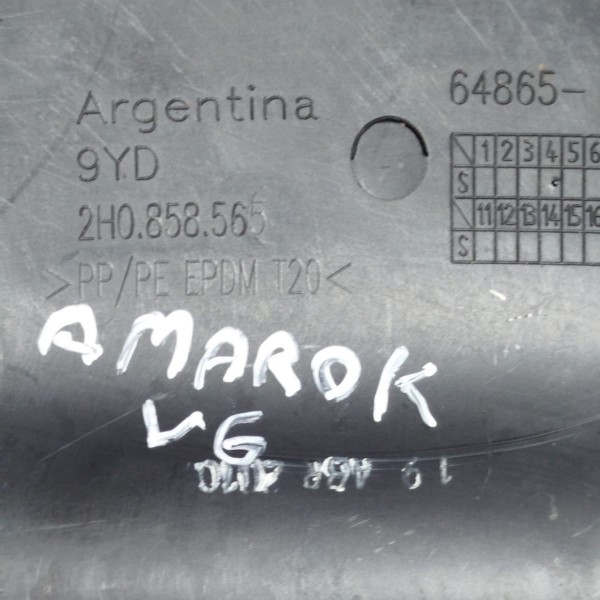 Acabamento Coluna Direção Volante Amarok 2011 A 2015