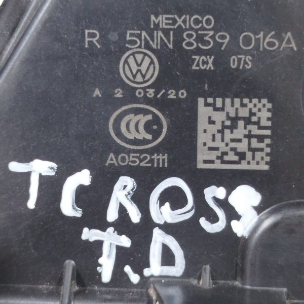 Fechadura Eletrica Traseira Direita Virtus Nivus 2018 A 2024