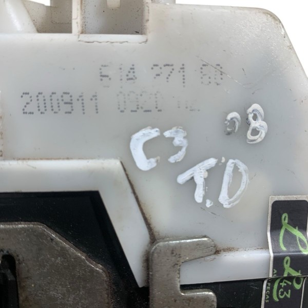 Fechadura Porta Traseira Direita Citroen C3 2008 A 2015