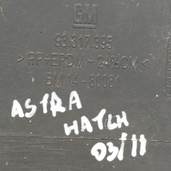 Parachoque Traseiro Astra Hatch 2003 A 2011