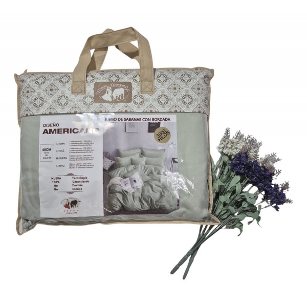 Jogo Lençol Queen 3000 Fios Percal 100% Algodão 4 Peças