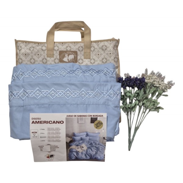 Jogo Lençol Queen 3000 Fios Percal 100% Algodão 4 Peças