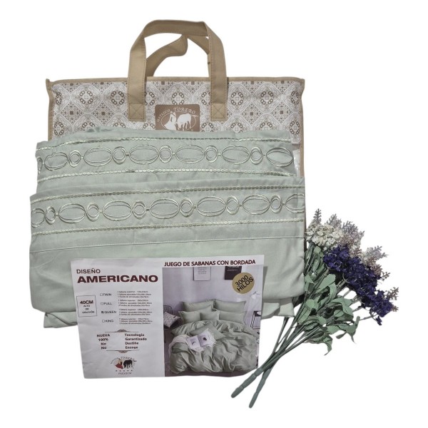 Jogo Lençol Queen 3000 Fios Percal 100% Algodão 4 Peças