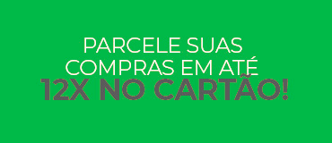 Parcele suas compras em 12x no cartão - sua compra é 100% segura